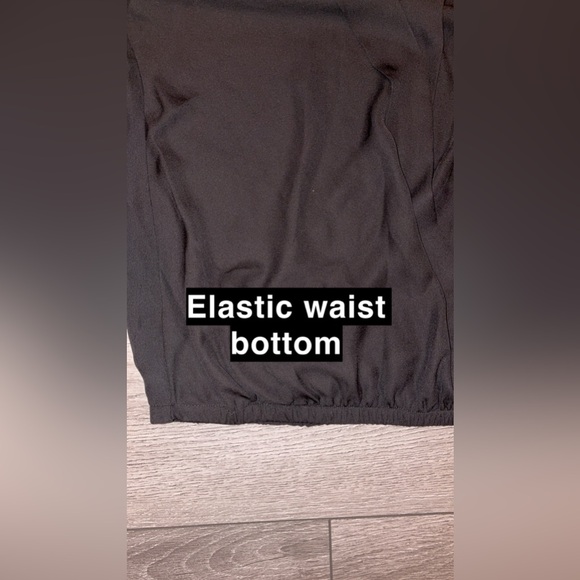 Charlotte Russe Women’s Size Medium Blouse Sheer Black Vneck Jewel Stud Detail - Picture 5 of 7